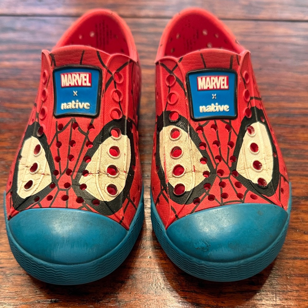 Native Kids Marvel Red and Blue Sneakers